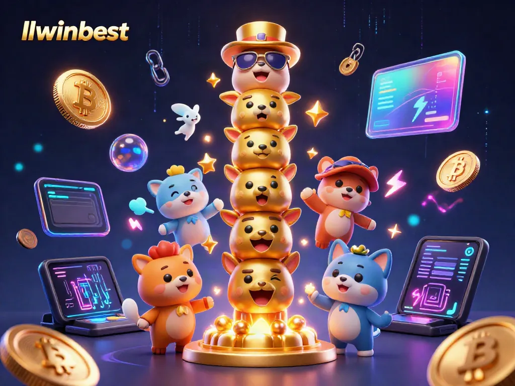 Players immerse in an exciting environment at llwinbest, showcasing vibrant 3D casino elements.