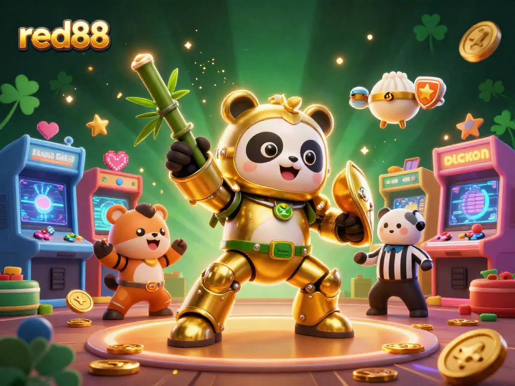 Engage in thrilling gameplay at red88 with vibrant casino elements and colorful characters.