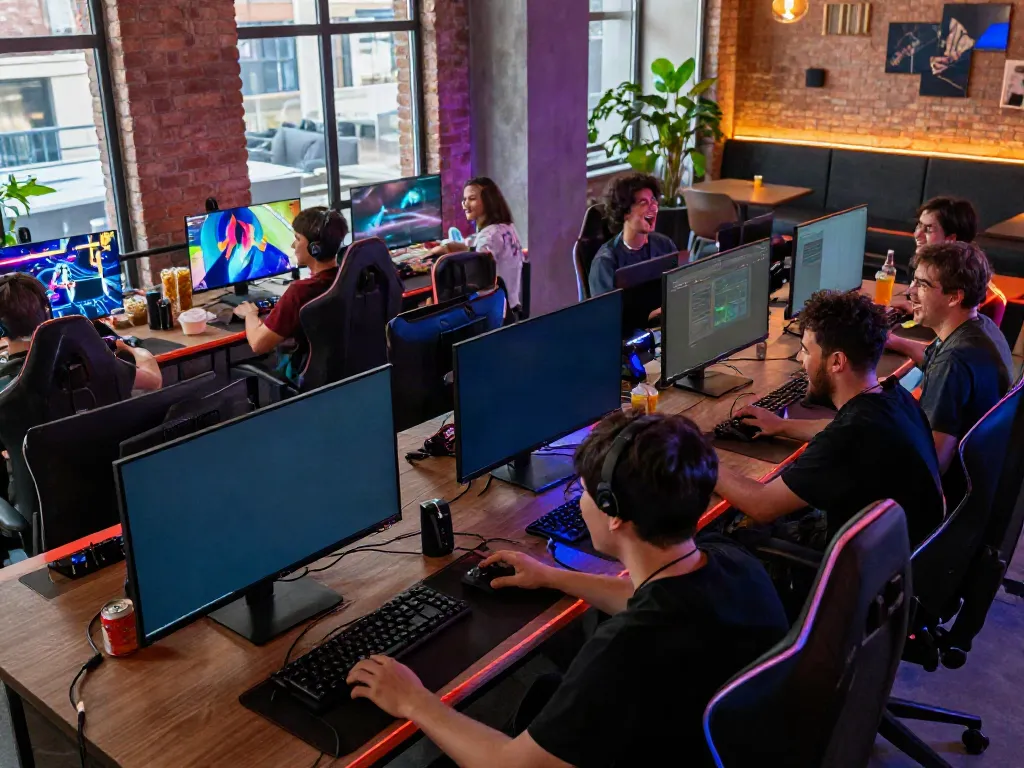 Exciting gaming environment featuring kilat404 with friends enjoying their gaming experience together