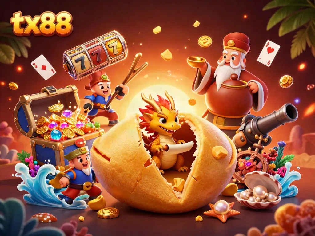 Experience winning moments at tx88 with a lucky fortune cookie guarded by a wise dragon and treasure-filled slots.