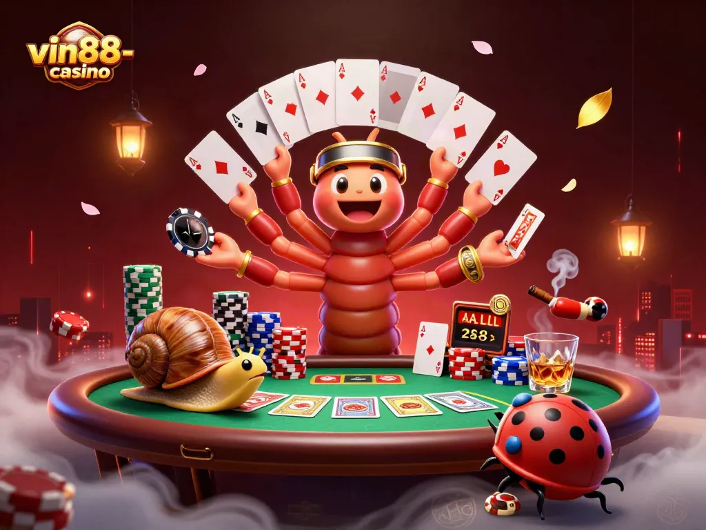 Win at vin88-casino with a lively 3D dealer and dynamic poker scene enriched with excitement.