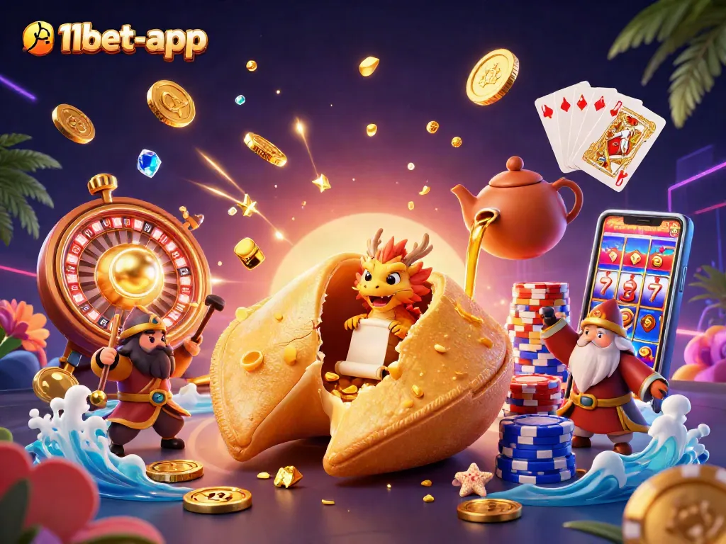 Experience exciting wins at 11bet-app with vibrant animations of casino games.