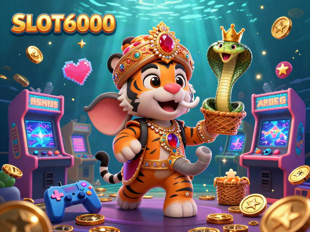 Play SLOT6000 to win big! Experience a colorful 3D casino adventure with unique game elements.