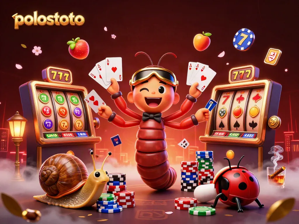 Experience thrilling gameplay at Polostoto with vibrant slot reels and animated game elements.