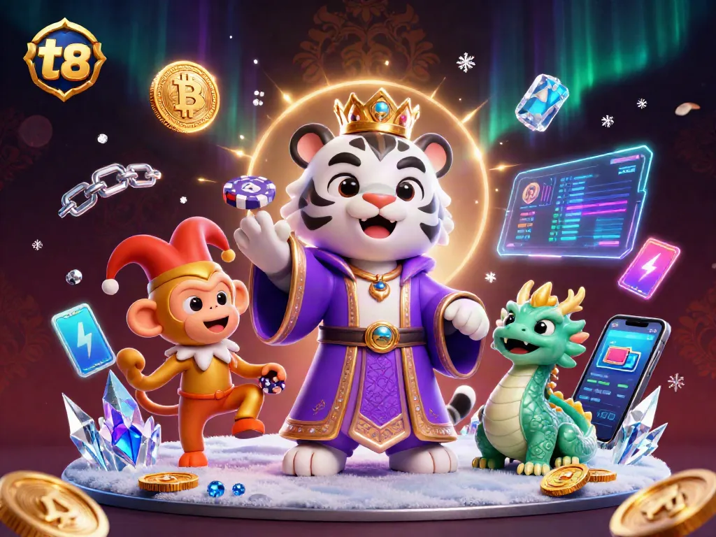 Play poker with tr 88 while enjoying a vibrant casino scene featuring a tiger, monkey, and dragon.